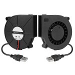 Lot de 2 ventilateurs 7530 75x30 mm dc 12 v 75 mmx30 mm sans balais de rechange a roulement a billes ... Lot de 2 ventilateurs 7530 75x30 mm dc 12 v 75 mmx30 mm sans balais de rechange a roulement a billes ...