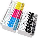 Lot de 20 cartouches d'encre compatibles epson t129 e129 pour workforce wf - 7015 wf - 7525 stylus office ...