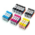 Lot de 20 cartouches d'encre de rechange pgi - 570xl cli - 571xl compatibles avec canon ts5050 ts5055 ... Lot de 20 cartouches d'encre de rechange pgi - 570xl cli - 571xl compatibles avec canon ts5050 ts5055 ...