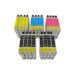 Lot de 20 cartouches d'encre vhbw pour epson stylus c64, c66, c84, c86, cx3600, cx3650. Lot de 20 cartouches d'encre vhbw pour epson stylus c64, c66, c84, c86, cx3600, cx3650.