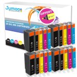 Lot de 20 cartouches jet d'encre type jumao compatibles pour canon pixma mg6150 + fluo offert