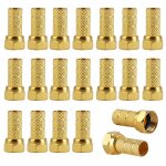 Lot de 20 connecteur f fiche 7mm, fiche f dor�es joint en caoutchouc �crou vissable pour caoutchouc de ...