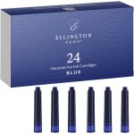 Lot de 24 cartouches d'encre bleue de taille standard internationale pour stylo - plume ¿ encre de qualit� ...
