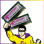 Lot 2x8go (16go) ram ddr3 pc3l - 12800u sodimm m�moire pc portable elephant memory