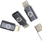 Lot de 3 adaptateurs de charge rapide usb c mâle vers lightning mâle type c jack 27 w câble de charge ... Lot de 3 adaptateurs de charge rapide usb c mâle vers lightning mâle type c jack 27 w câble de charge ...