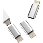 Lot de 3 adaptateurs de chargeur micro usb vers usb c mle - prise jack vers type c - cble d'alimentation ...