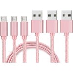 Lot 3 cables pour asus zenfone 5 lite / 4 max / 3 max / max m1 / max m2 / go - cable chargeur micro usb ...