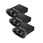 Lot de 3 pi�ces sandisk ultra fit 64 go cl� usb 3. 1 avec jusqu'� 130 mo / s en vitesse de lecture - ...