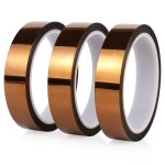 Lot de 3 rouleaux de ruban adh�sif en polyimide, 20 mm x 33 m, pour imprimante 3d, r�sistant � la chaleur, ...
