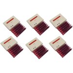 Lot de 30 cartouches d'encre pour stylo plume, taille standard rouge.