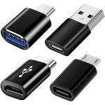 Lot de 4 adaptateurs usb - c : adaptateurs usb 3. 0 et micro - usb pour une compatibilit� am�lior�e