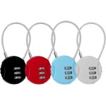 Lot de 4 cadenas code � 3 chiffres, cadenas valise avion petits cadenas cable cadenas a code casier pour ...