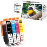 Lot de 4 cartouches d'encre 364xl compatibles avec hp 364 364 xl pour hp photosmart 5520 5510 5520 5524, ...