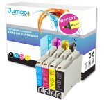 Lot de 4 cartouches d'impression type jumao compatibles pour brother mfc - 240c + fluo offert