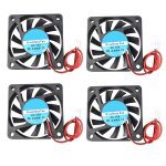 Lot de 4 mini ventilateurs de refroidissement silencieux sans balais 60 x 60 x 10 mm 6010 dc 12 v avec ... Lot de 4 mini ventilateurs de refroidissement silencieux sans balais 60 x 60 x 10 mm 6010 dc 12 v avec ...