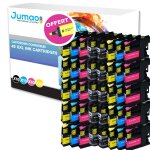 Lot de 40 cartouches jet d'encre type jumao compatibles pour brother mfc - j4710dw + fluo offert