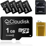 Lot de 5 cartes micro sd avec adaptateur sd, id�al pour stockage l�ger, musique, photos, mp3, gps ou ...