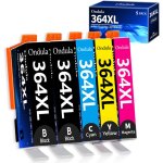 Lot de 5 cartouches d'encre 364xl compatibles avec hp 364 xl pour hp photosmart 5520 5510 5524 deskjet ...