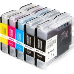 Lot de 5 cartouches d'encre de rechange pour brother lc - 1000 lc - 970 dcp 130c 135c 150c 330c 350c ...