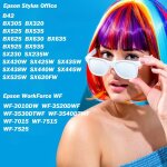 Lot de 5 cartouches d'encre de rechange compatibles epson t129 e129 pour stylus office sx420w sx425w ...