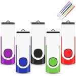 Lot de 5 cls usb 2. 0 multicolores 64 go