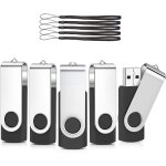 Lot de 5 cl usb 32 go, stockage mmoire flash rotation disque cle usb, flash drive stockage disque 2. ...