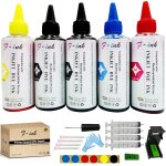 Lot de 5 flacons d'encre et de recharge d'encre de 100 ml compatibles avec cartouche d'encre pg - 560 ...