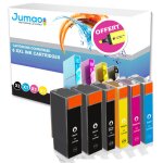 Lot de 6 cartouches jet d'encre type jumao compatibles pour canon pixma mg6150 + fluo offert