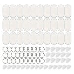 Lot de 90 porte - cls vierges  sublimation, porte - cls vierges  sublimation double face, porte - ...