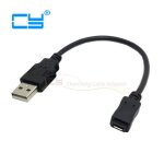 Lot de c�bles d'extension pour connecteur micro usb 2. 0 type b, 5 broches, femelle � m�le