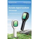 Loupe de microscope num�rique portable avec lumi�res led, �cran usb 2, 0 pouces, texte imprim� par puce ...