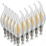 Lugh - c35l - cold whiteampoule led e14 6w 4w 2w ac220 / 240v, bougie � filament c35 edison, ampoule ...