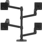 Lx dual stacking arm extension and collar kit matte black