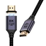 Magnetique cable hdmi 8k - c�ble hdmi 2. 1 1m magn�tique haute vitesse 8k � 60 hz pour ordinateur portable, ...
