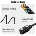 Magntique chargeur compatible avec ice smart 2. 0 1. 96  smart watch, magntique chargeur montre connecte ...