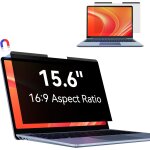 Magntique filtre de confidentialit 15. 6 pouces 16:9, filtre ecran pour ordinateur portable avec hp ...