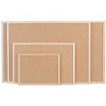 Magnetoplan tableau en liege avec cadre bois, (l)800 x