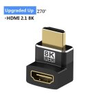 Male to female zj270 8k hdmi 2. 1 adapter adaptateur hdmi 2. 1 m�le vers femelle, 8k, convertisseur 8k ...