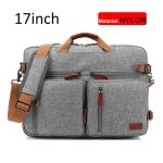 Mallette convertible de 17 pouces pour hommes, sac à main d'affaires, sacoche pour ordinateur portable, ... Mallette convertible de 17 pouces pour hommes, sac à main d'affaires, sacoche pour ordinateur portable, ...