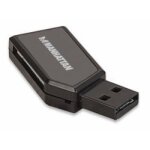 Manhattan usb - a mini multi - card reader / writer, 480 mbps (usb 2. 0), 24 - in - 1, hi - speed usb, ...