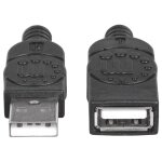 Manhattan usb - a to usb - a extension cable, 1m, male to female, 480 mbps (usb 2. 0), hi - speed usb, ...