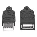 Manhattan usb - a to usb - a extension cable, 1m, male to female, 480 mbps (usb 2. 0), hi - speed usb, ...