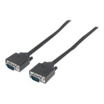 Manhattan vga monitor cable, 1. 8m, black, male to male, hd15, cable of higher svga specification (fully ...