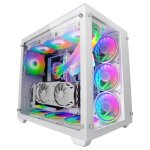 Boitier pc grand tour e - atx mars gaming mcv3 avec panneaux vitrs - blanc