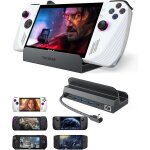 Max station d'accueil 6 en 1 (hyper - grip, hdmi 2. 1, 4k @ 120 hz) pour asus rog ally x / steam deck ...