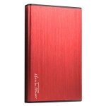 Maxinpower boitier externe usb 3. 0 en aluminium brosse pour disque dur 2. 5'' sata iii (coloris rouge) ...