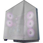 Mc - 3gfpro, botier gaming atx, triple verre chrom, 2x ventilateurs argb 120mm, montage vertical des ...