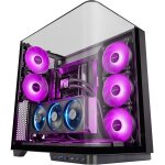 Mc - infinio, boîtier gaming atx, verre trempé courbé sans cadre, 2x ventilateurs argb 120mm, montage ... Mc - infinio, boîtier gaming atx, verre trempé courbé sans cadre, 2x ventilateurs argb 120mm, montage ...