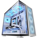 Mc - nova2, botier gaming custom xxl e - atx, double verre tremp continu sans cadre, support complet ...