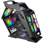 Mc61, boîtier pc gaming compact micro - atx, 4 ventilateurs 12cm, argb chroma, double vitrage verre trempé, ... Mc61, boîtier pc gaming compact micro - atx, 4 ventilateurs 12cm, argb chroma, double vitrage verre trempé, ...